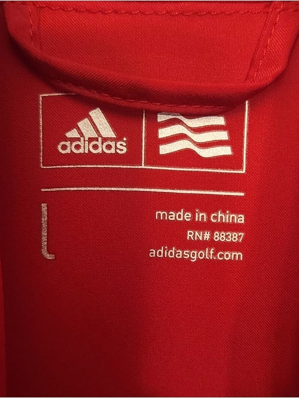 Adidas 2016 U.S. Open Oakmont Golf Jacket - Women's Red Full-Zip Climalite Sz: L - Picture 3 of 14